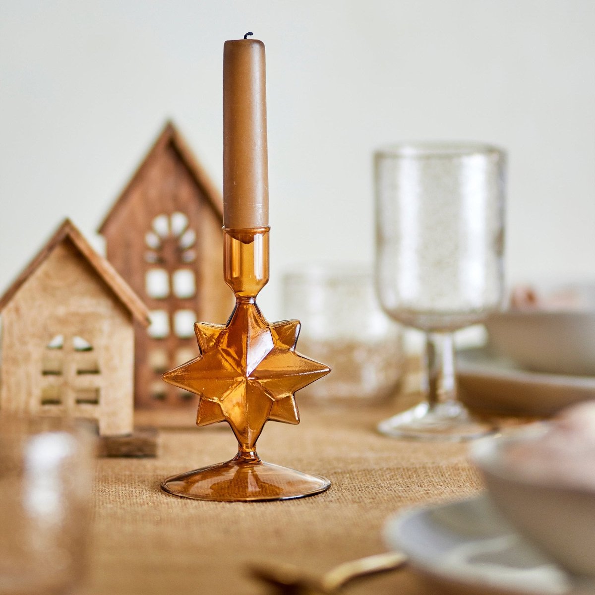 Bloomingville Jisele Glass Candle Holder