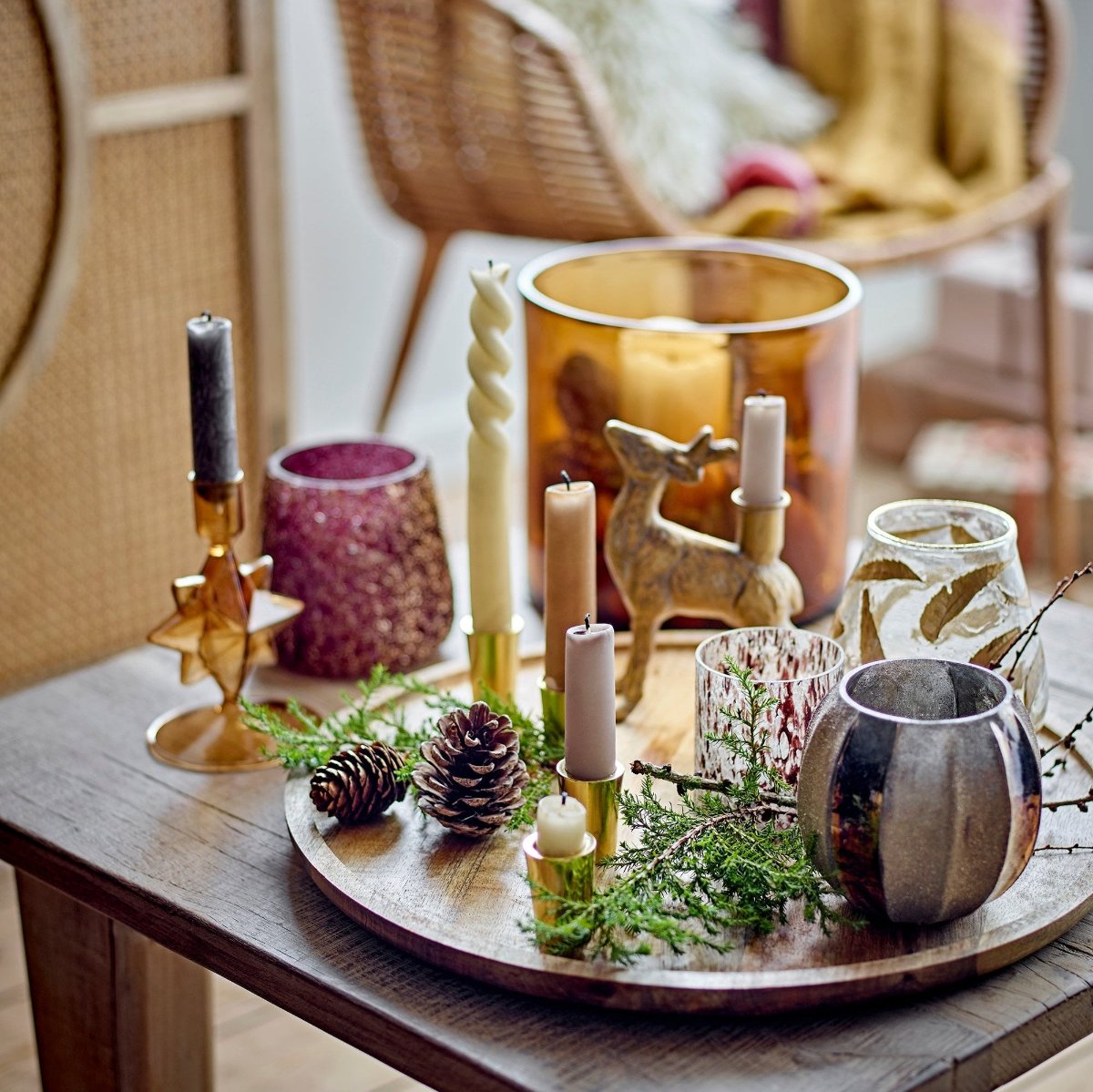 Bloomingville Jisele Glass Candle Holder