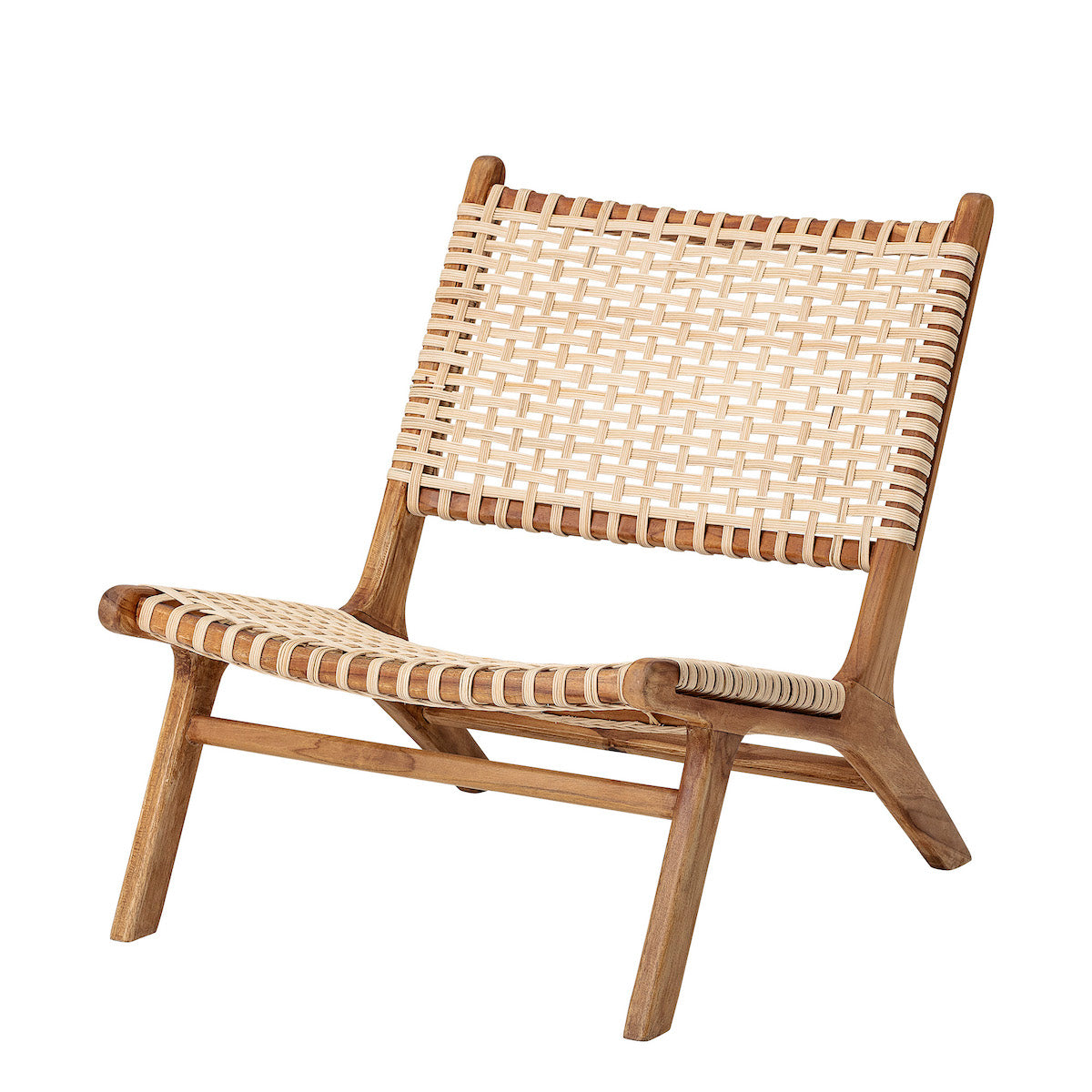 Bloomingville Keila Lounge Teak Chair 82047165 angle