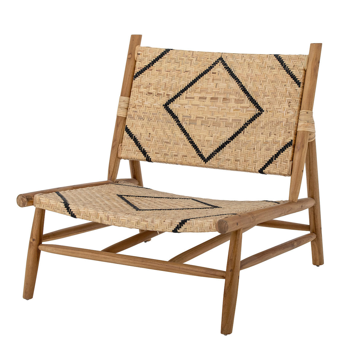 Bloomingville Lennox Lounge Teak Chair 82054854 detail angle