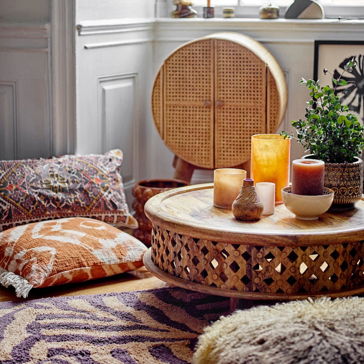 Bloomingville Otto Rattan Cabinet 82047912 lifestyle 3