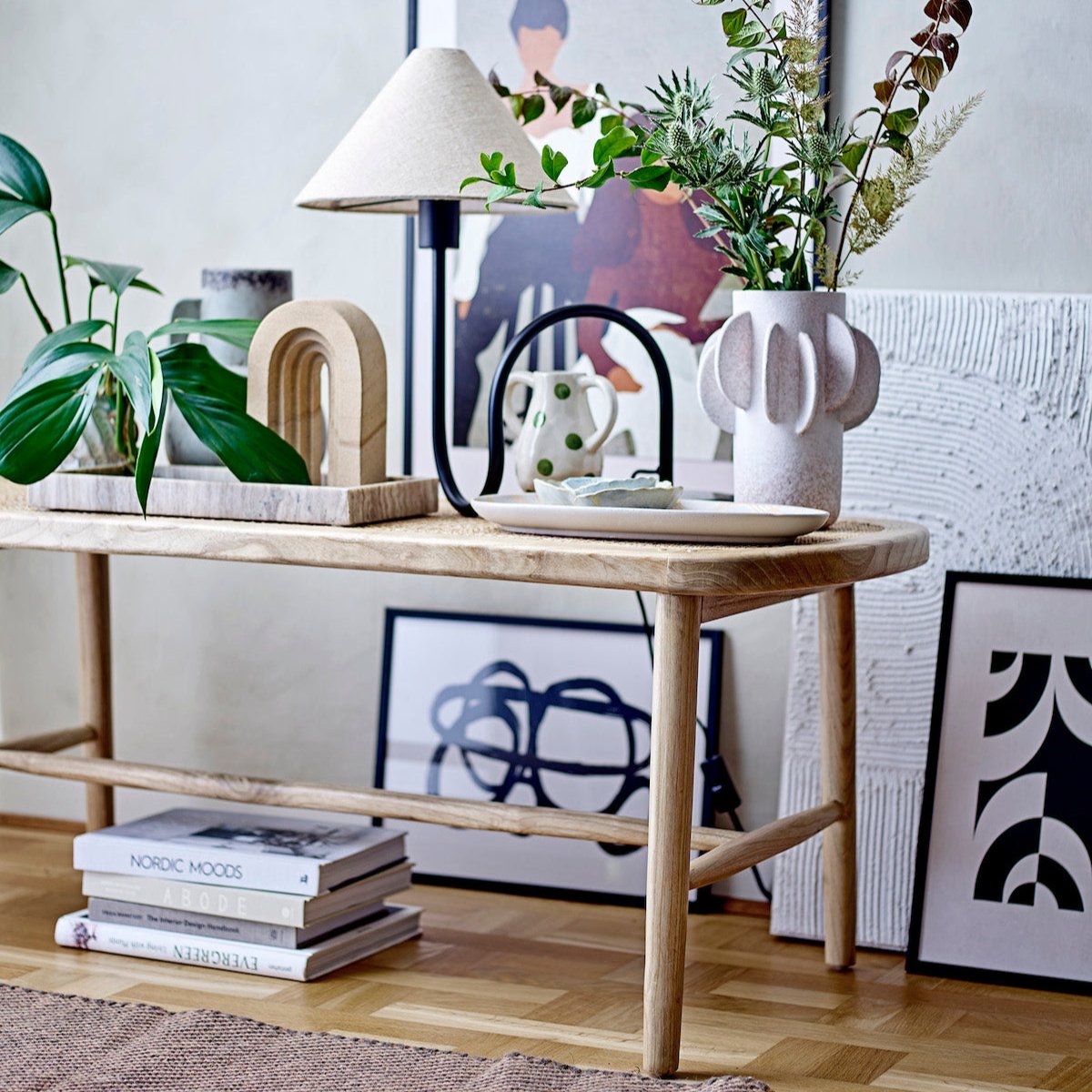 Bloomingville Rauke Teak Bench 82054784 lifestyle