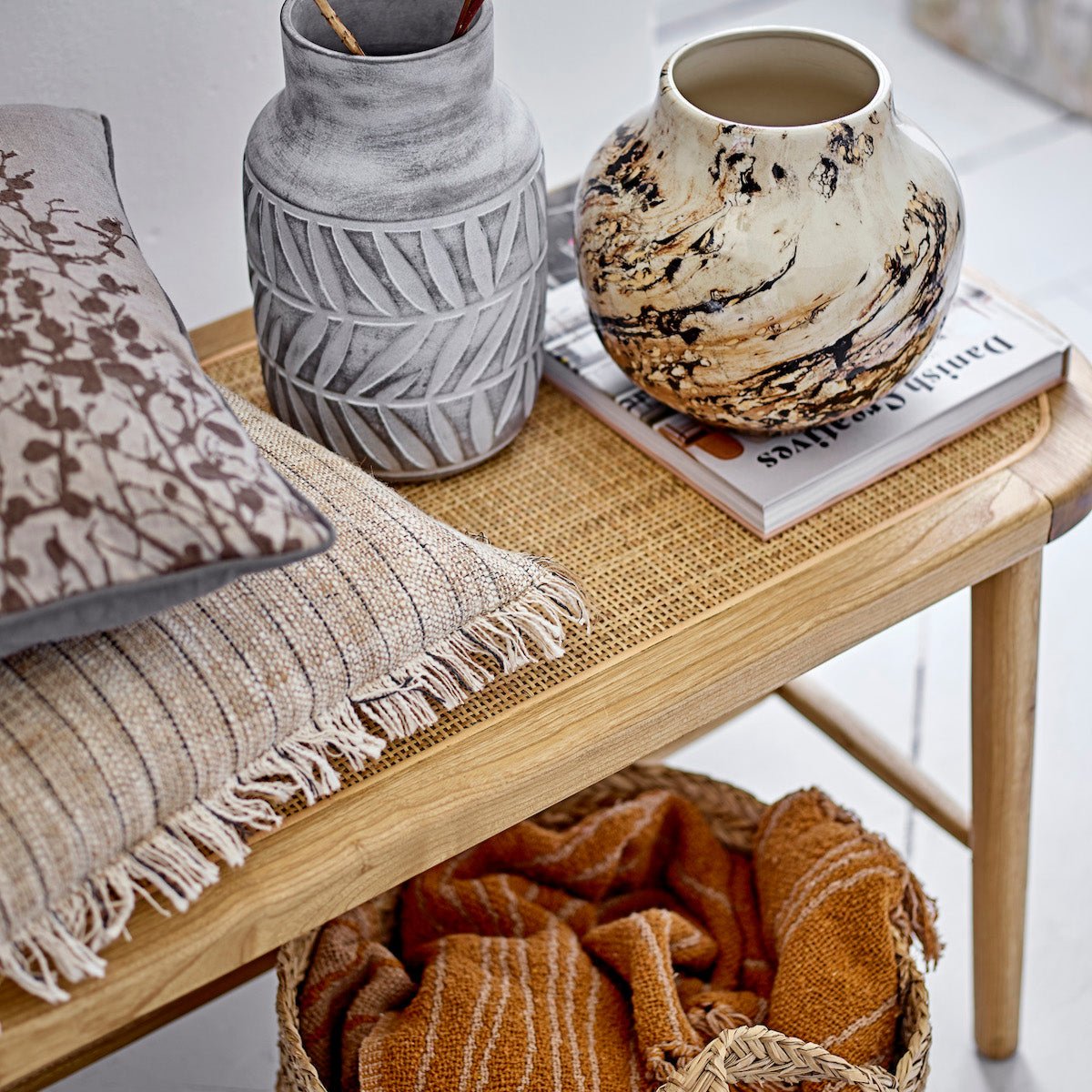 Bloomingville Rauke Teak Bench 82054784 lifestyle 2