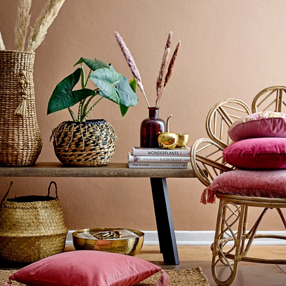 Bloomingville Raw Oak Bench 82046841 Lifestyle 2