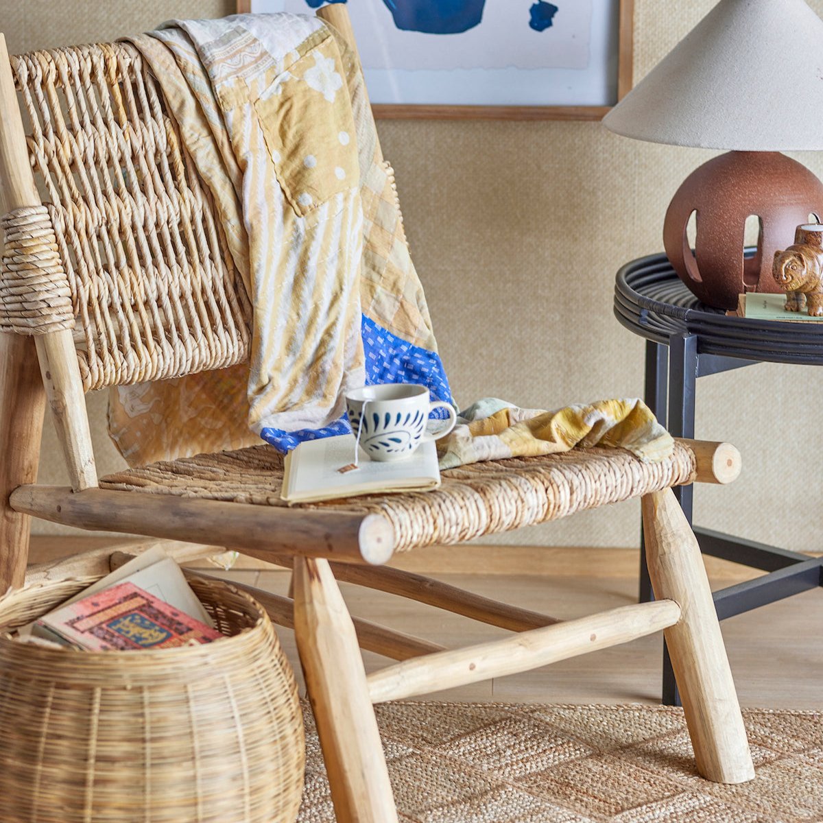 Bloomingville Ruthy Lounge Chair 82055232 lifestyle