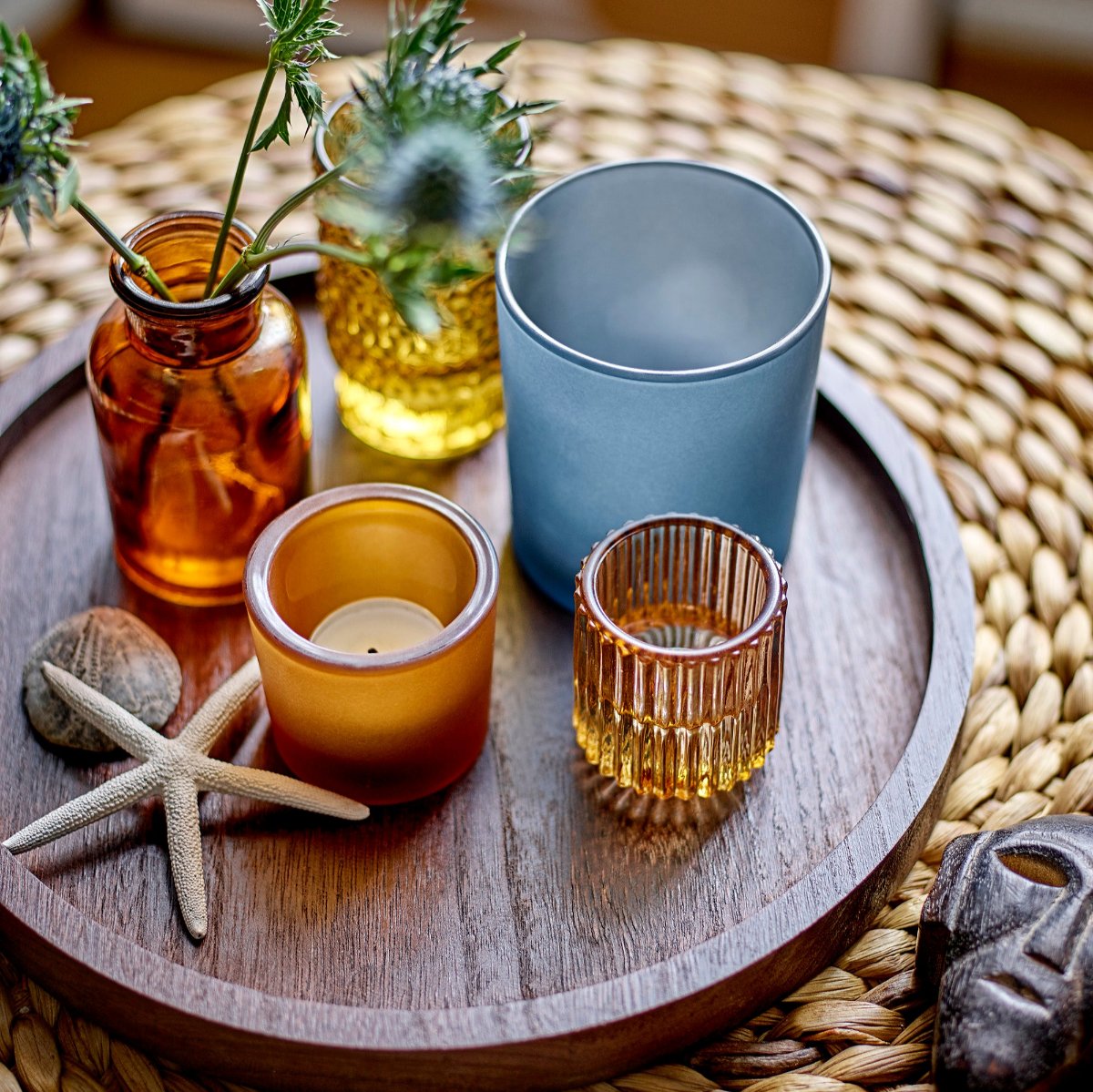 Bloomingville Sanga Votive Tray Set - lifestyle - beaumonde
