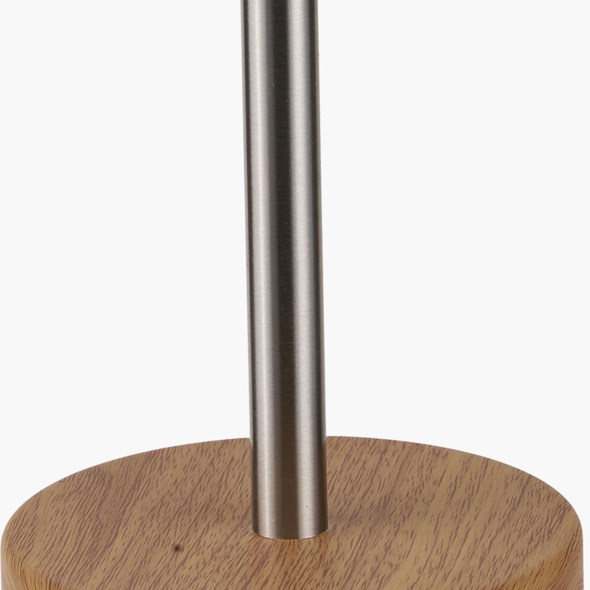 Pacific Lifestyle Bonham Natural Wood Veneer and Silver Metal Table Lamp