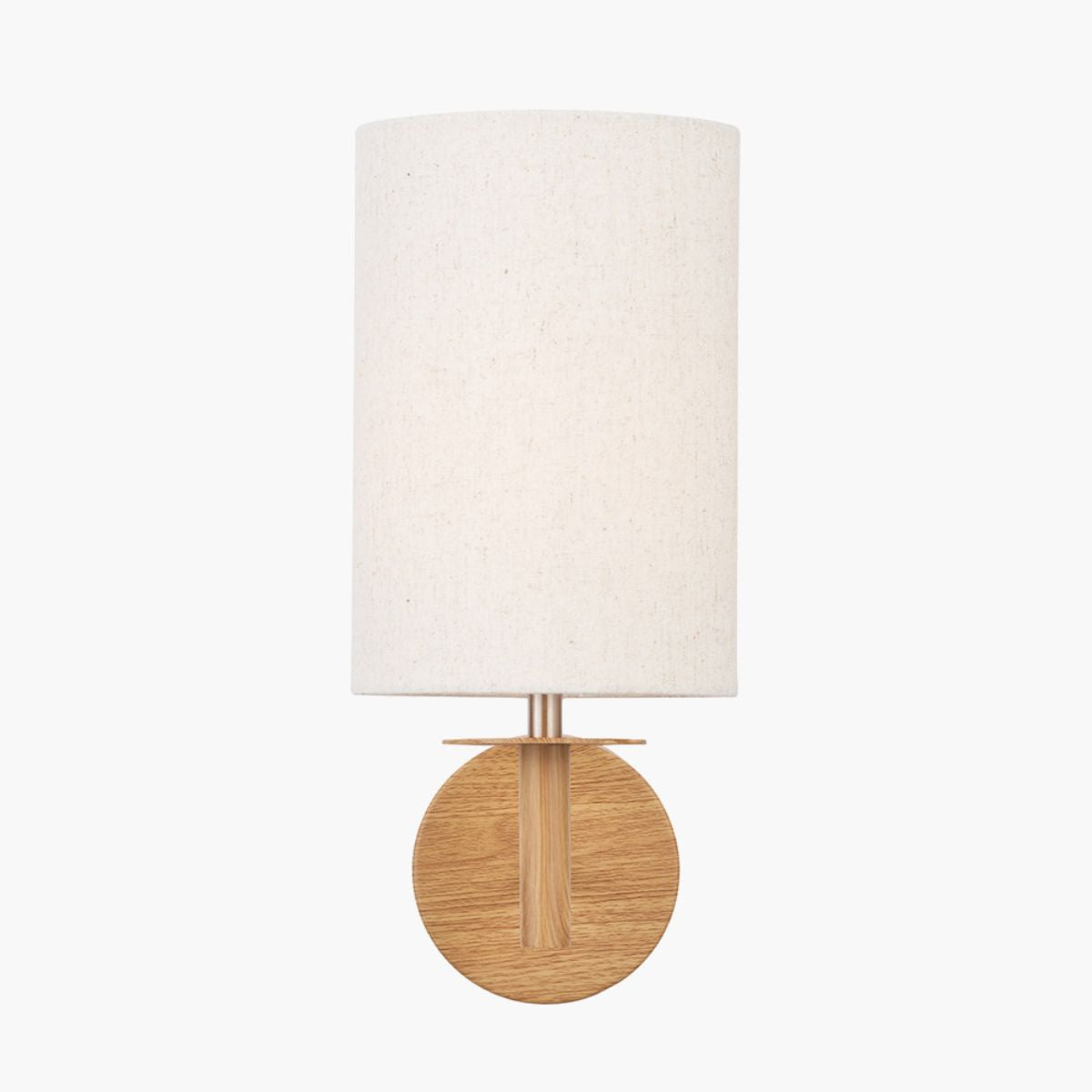Pacific Lifestyle Bonham Natural Wood Veneer and Silver Metal Wall Light