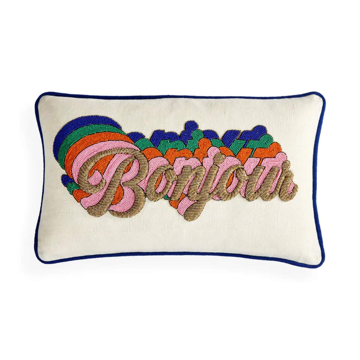 Jonathan Adler Bonjour Beaded Cushion