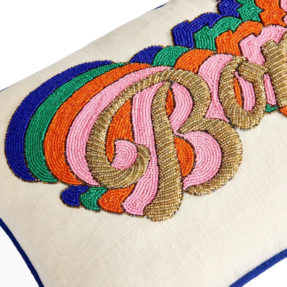 Jonathan Adler Bonjour Beaded Cushion