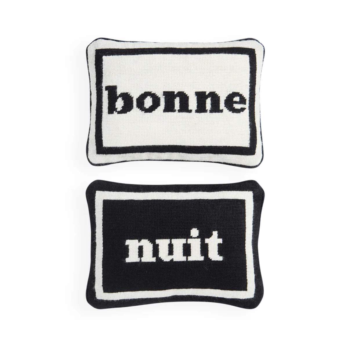 Jonathan Adler Bonne Nuit Needlepoint Cushion Set