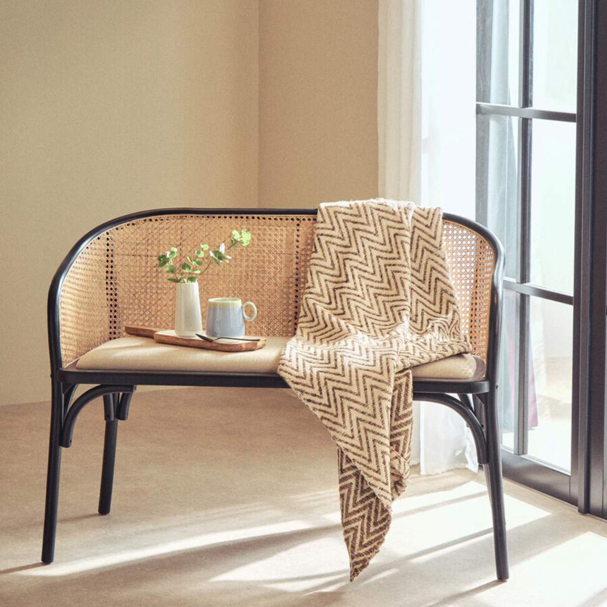 Beaumonde Home Bosie Chevron Woven Throw