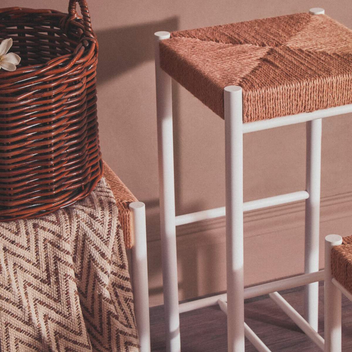Beaumonde Home Bosie Chevron Woven Throw
