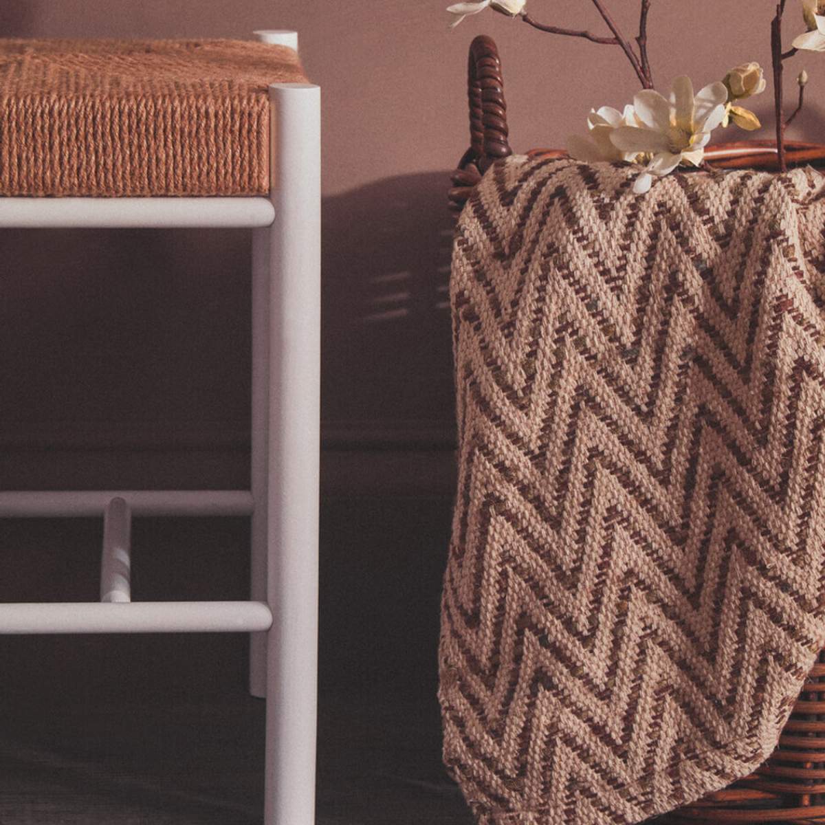 Beaumonde Home Bosie Chevron Woven Throw