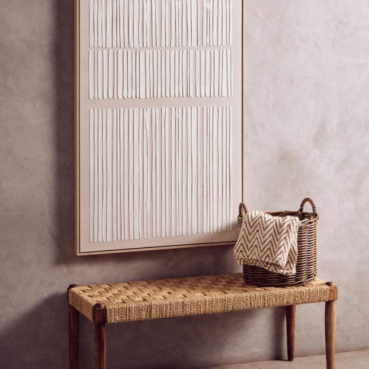 Beaumonde Home Bosie Chevron Woven Throw
