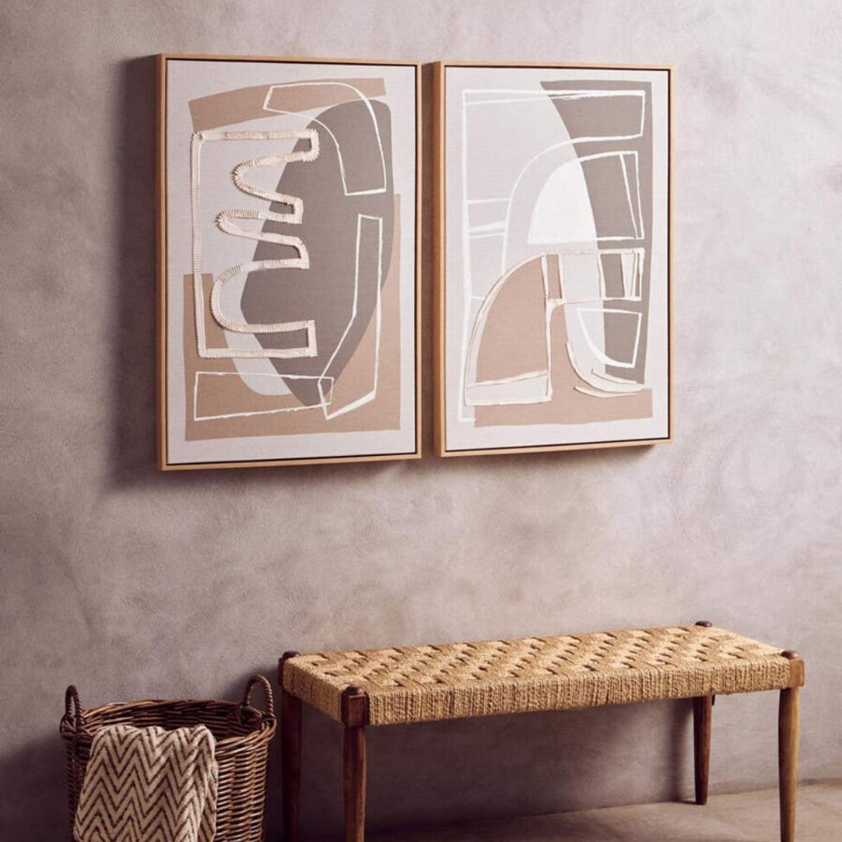 Beaumonde Home Bosie Chevron Woven Throw