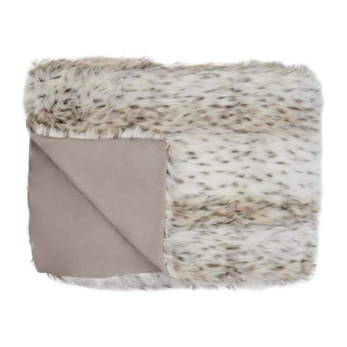 Beaumonde Home Bosie Lamina Animal Print Fur Throw