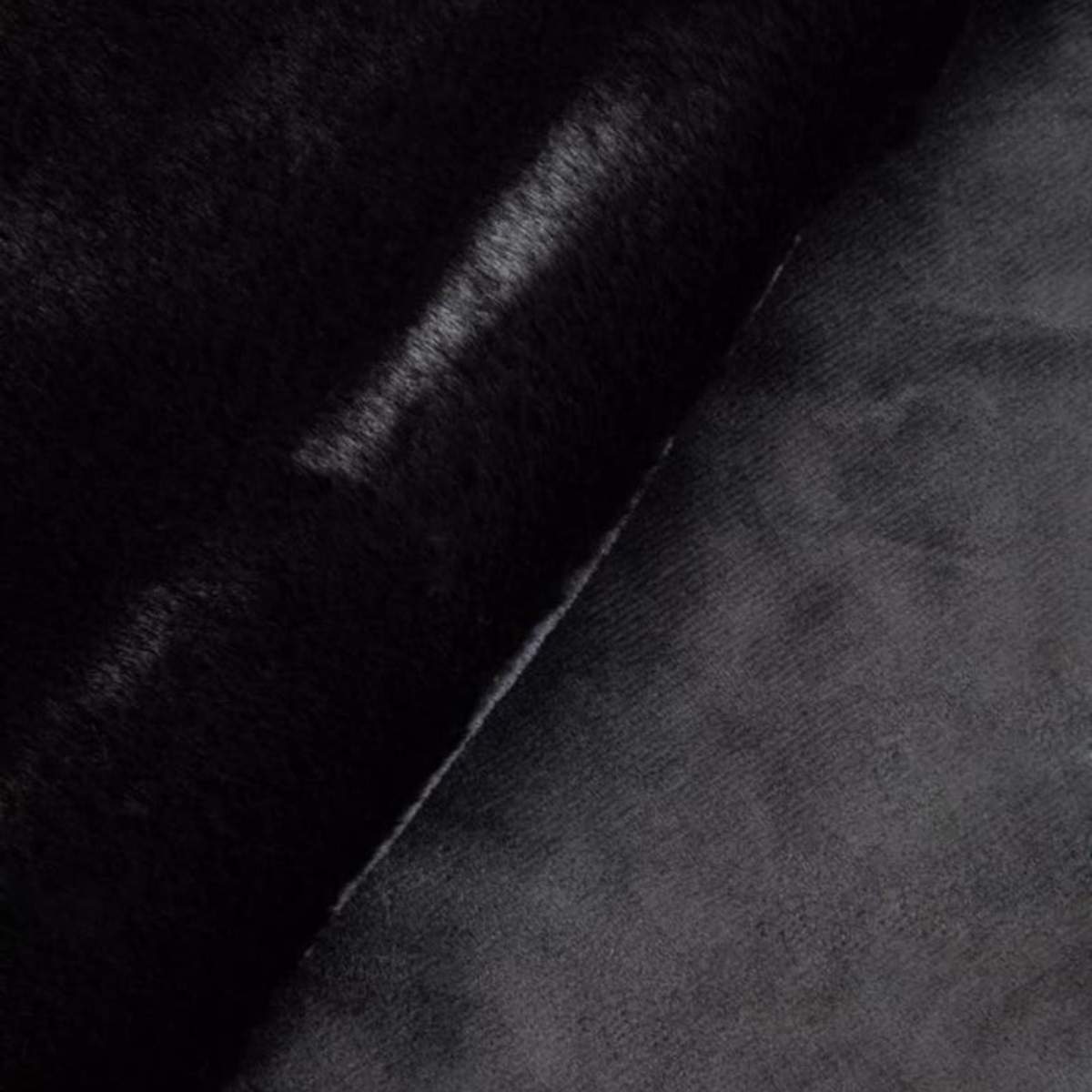 Beaumonde Home Bosie Lamina Black Fur Throw