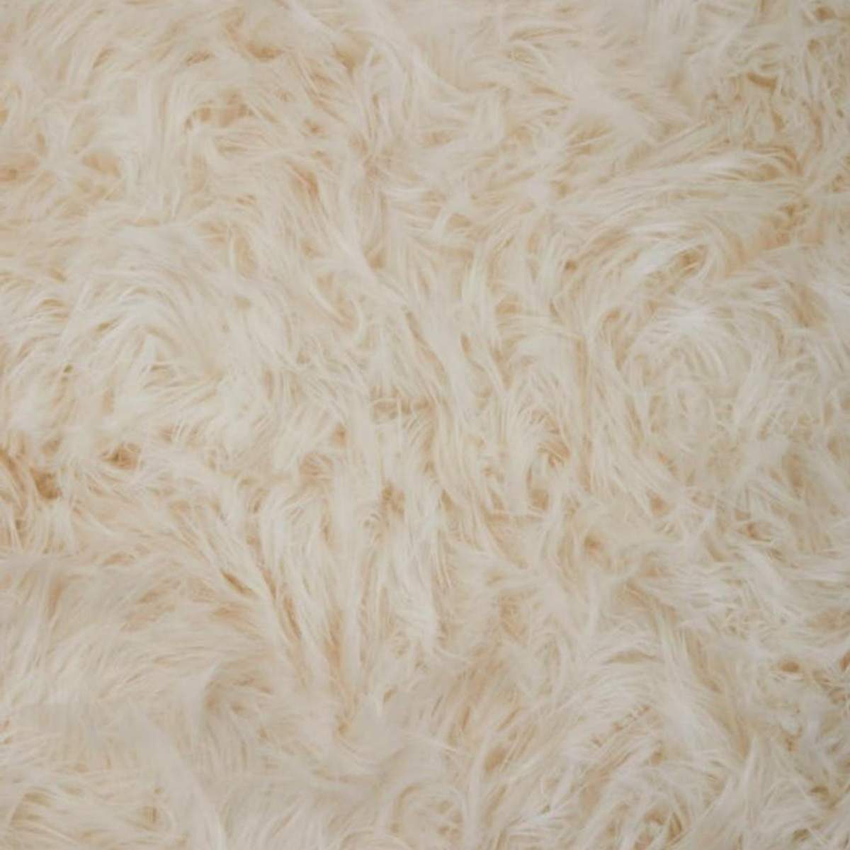Beaumonde Home Bosie Lamina Cream Fur Throw