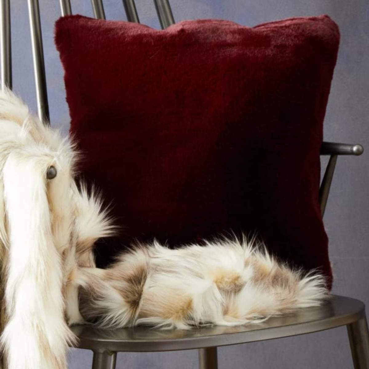 Beaumonde Home Bosie Lamina Natural Fur Throw