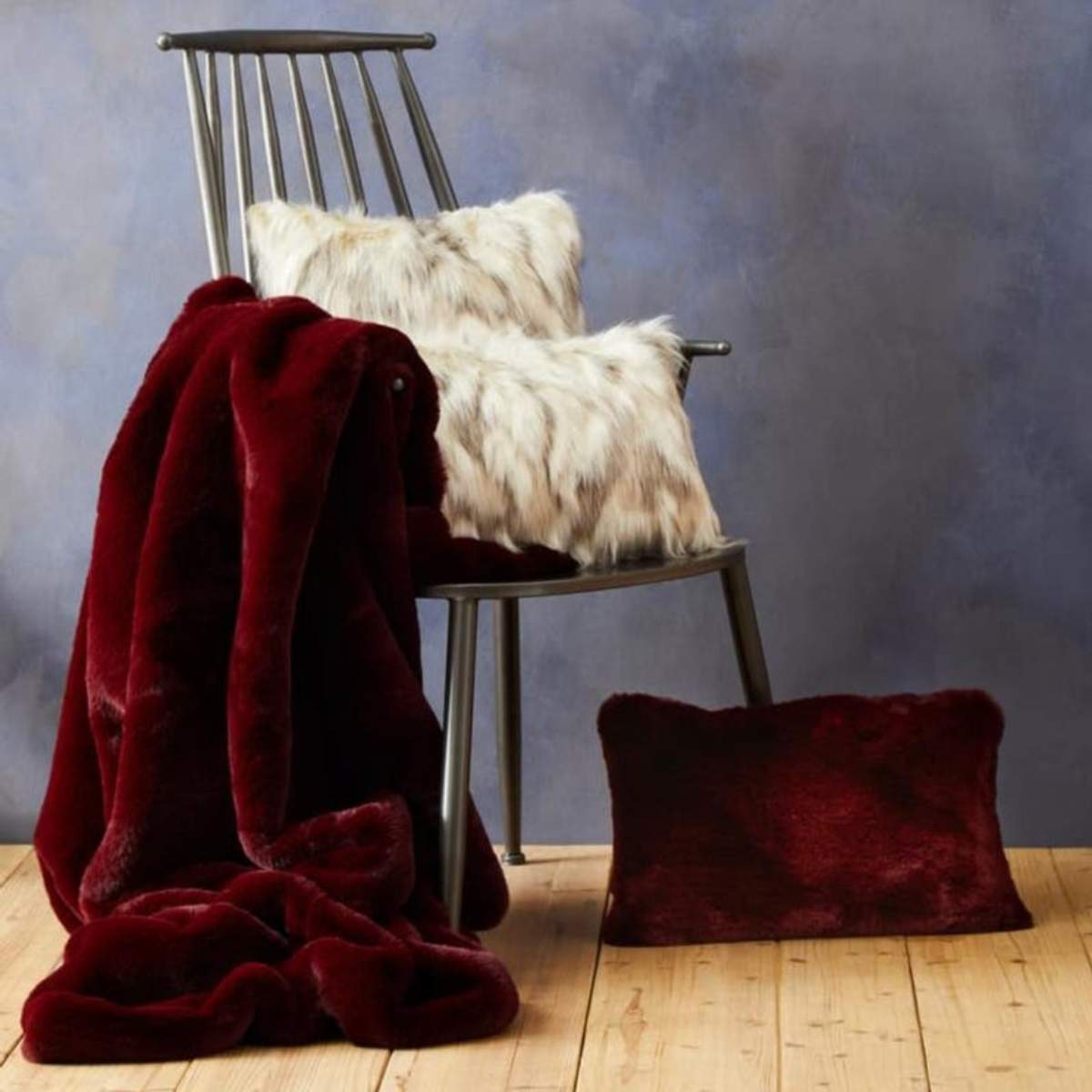 Beaumonde Home Bosie Lamina Red Wine Throw