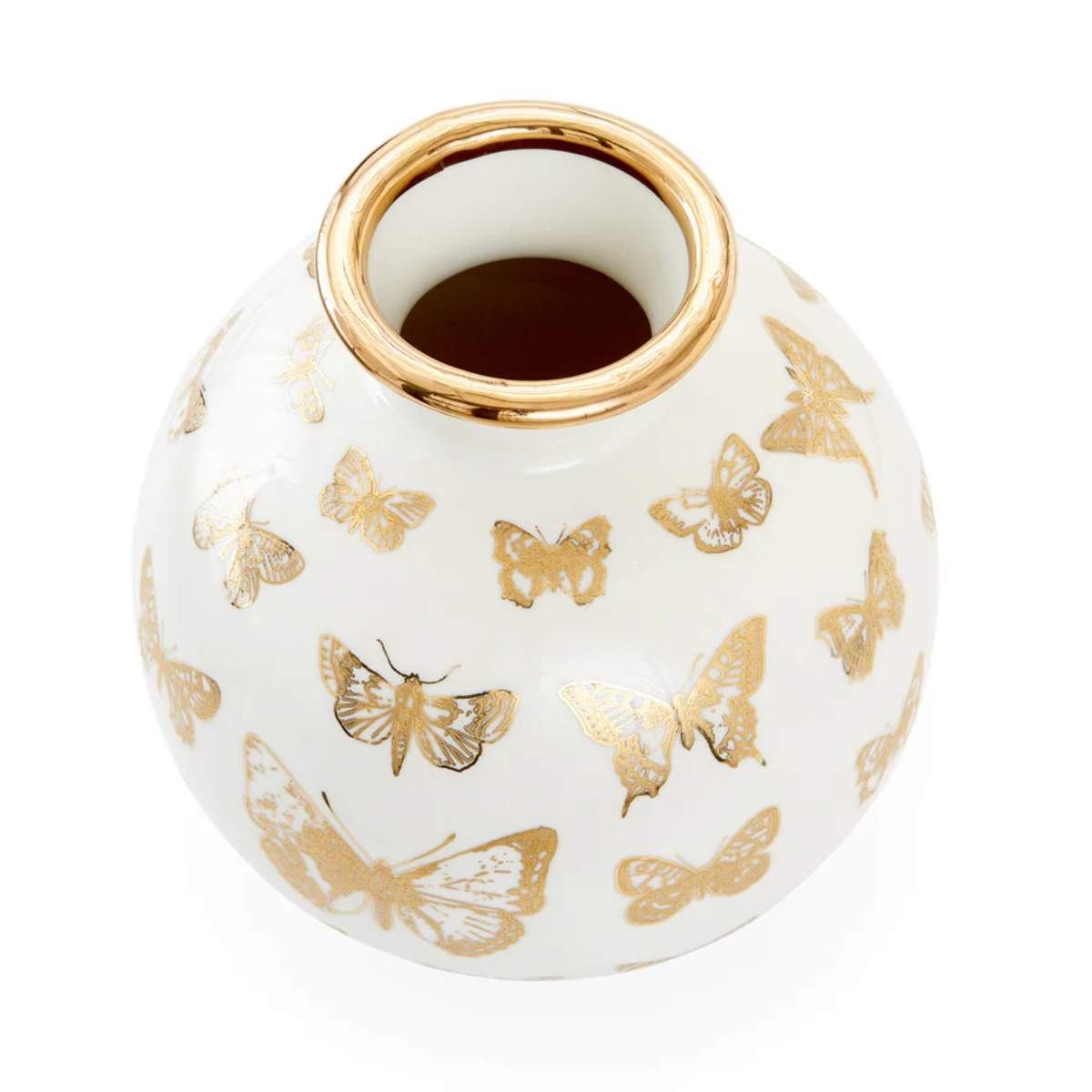 Jonathan Adler Botanist Round Butterfly Vase