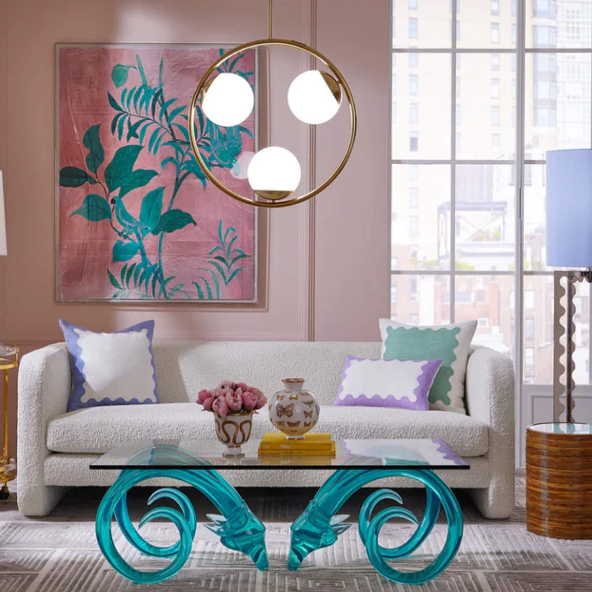Jonathan Adler Botanist Round Butterfly Vase