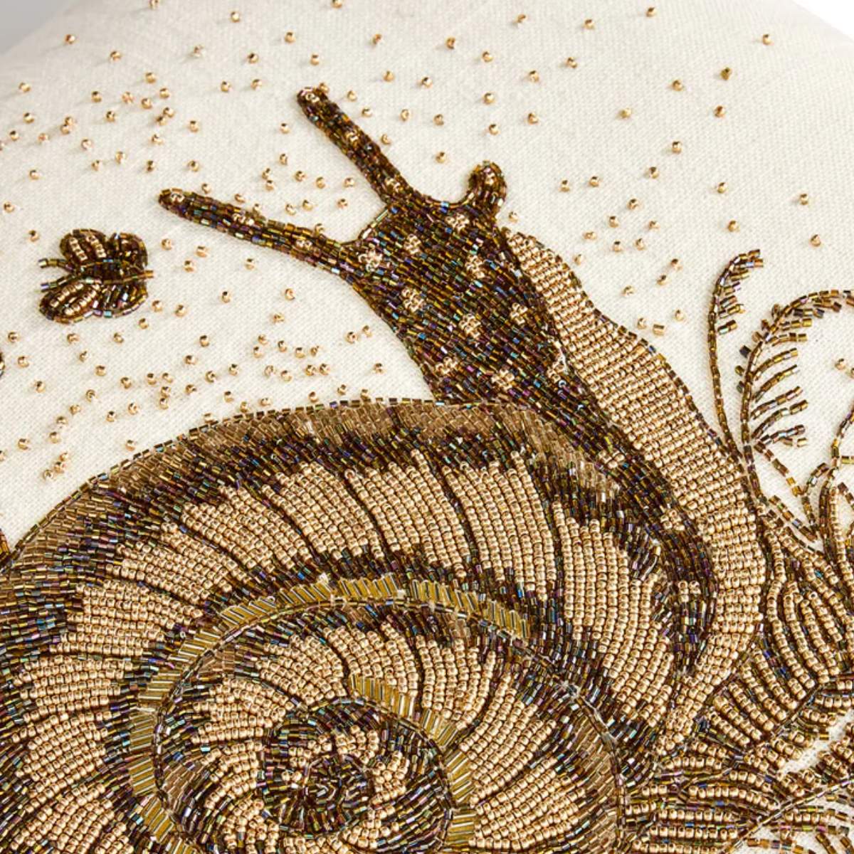 Jonathan Adler Botanist Snail Beaded Cushion