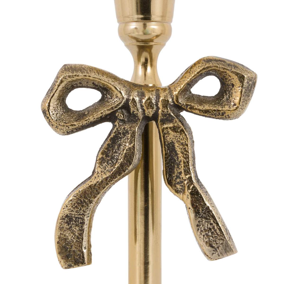 Gallery Direct Bow Dinner Candle Holder Gold