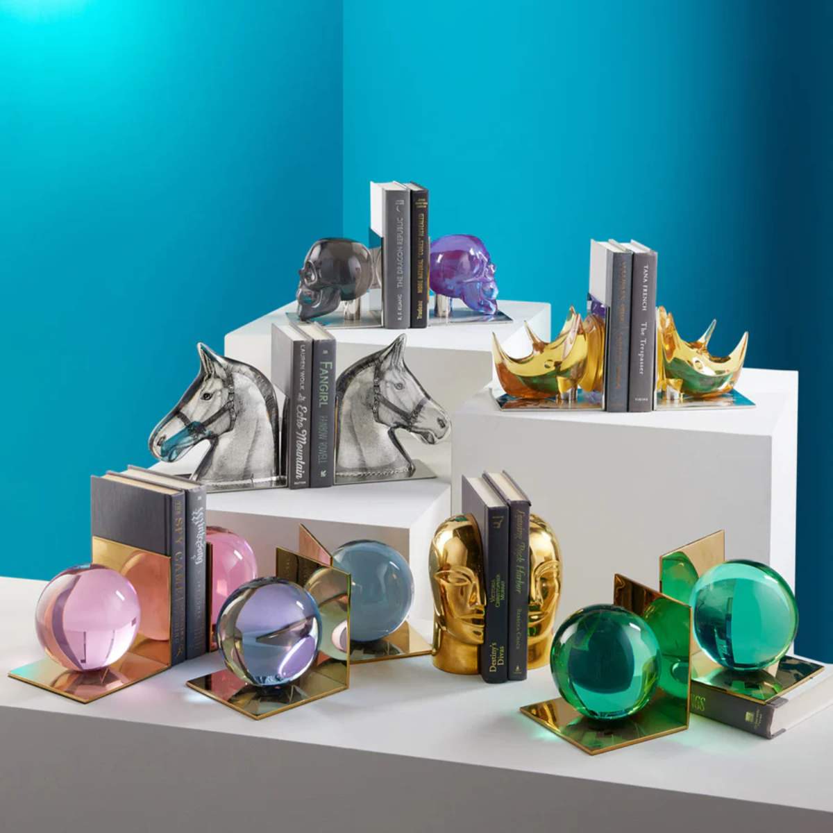 Jonathan Adler Brass Atlas Bookends