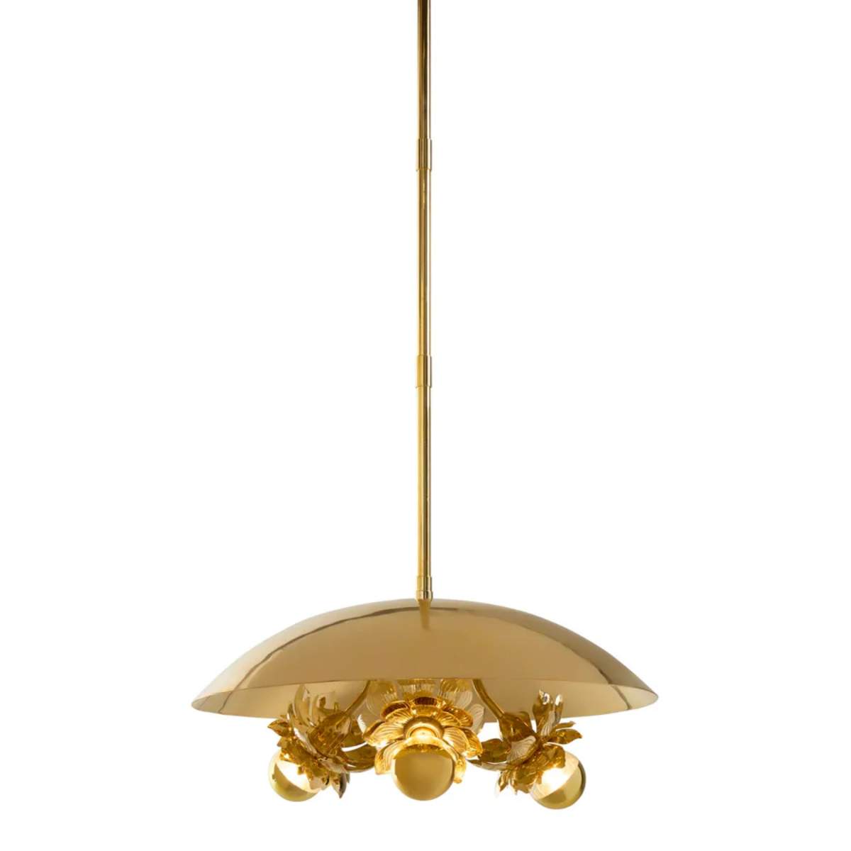 Jonathan Adler Brass Flower Pendant