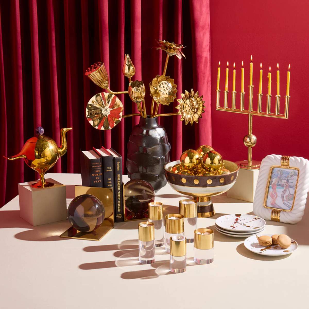 Jonathan Adler Brass Flowers Bouquet