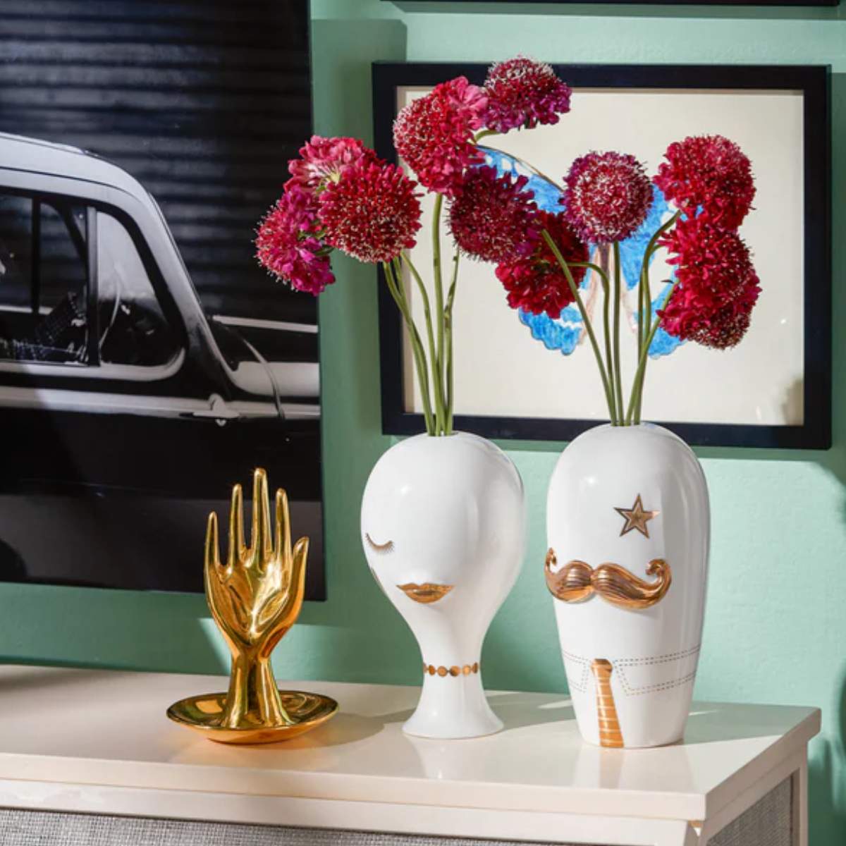 Jonathan Adler Brass Hand Ring Holder
