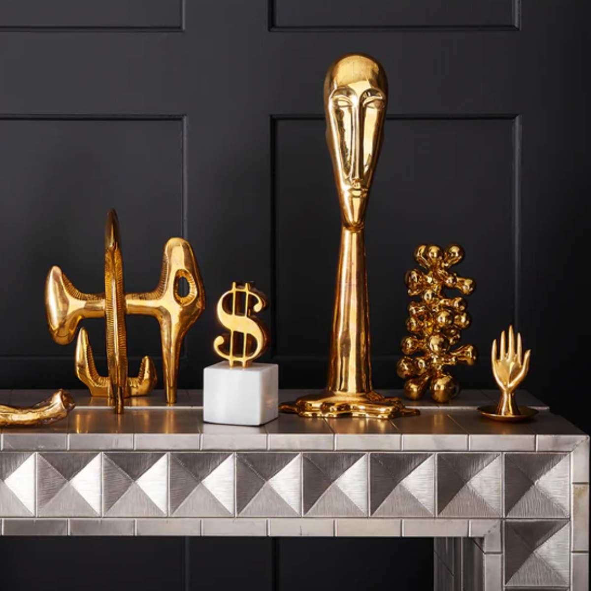 Jonathan Adler Brass Hand Ring Holder