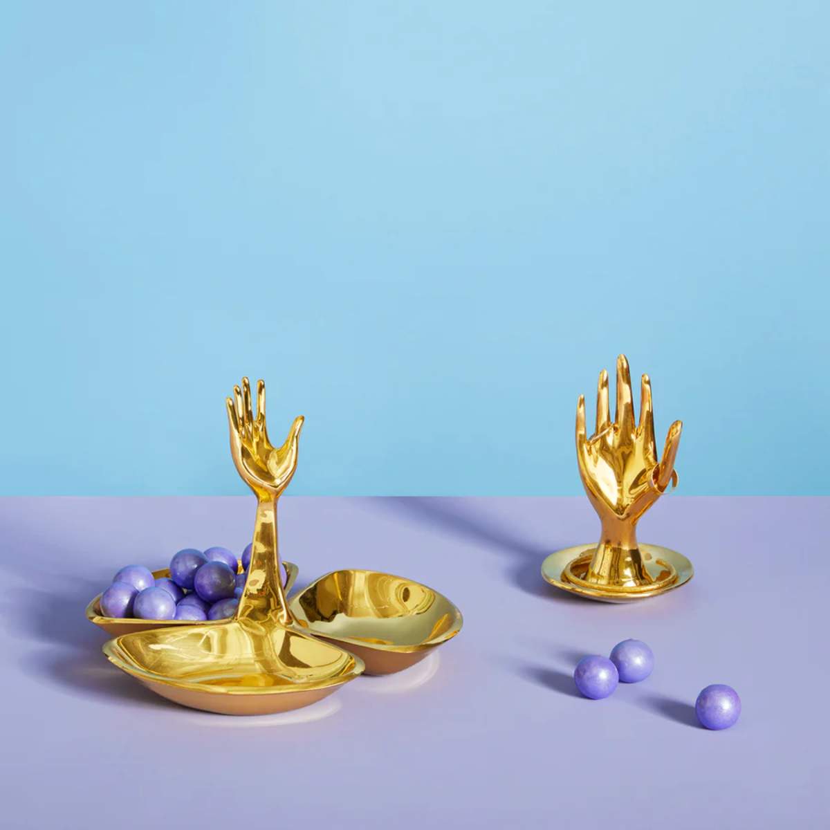 Jonathan Adler Brass Hand Ring Holder
