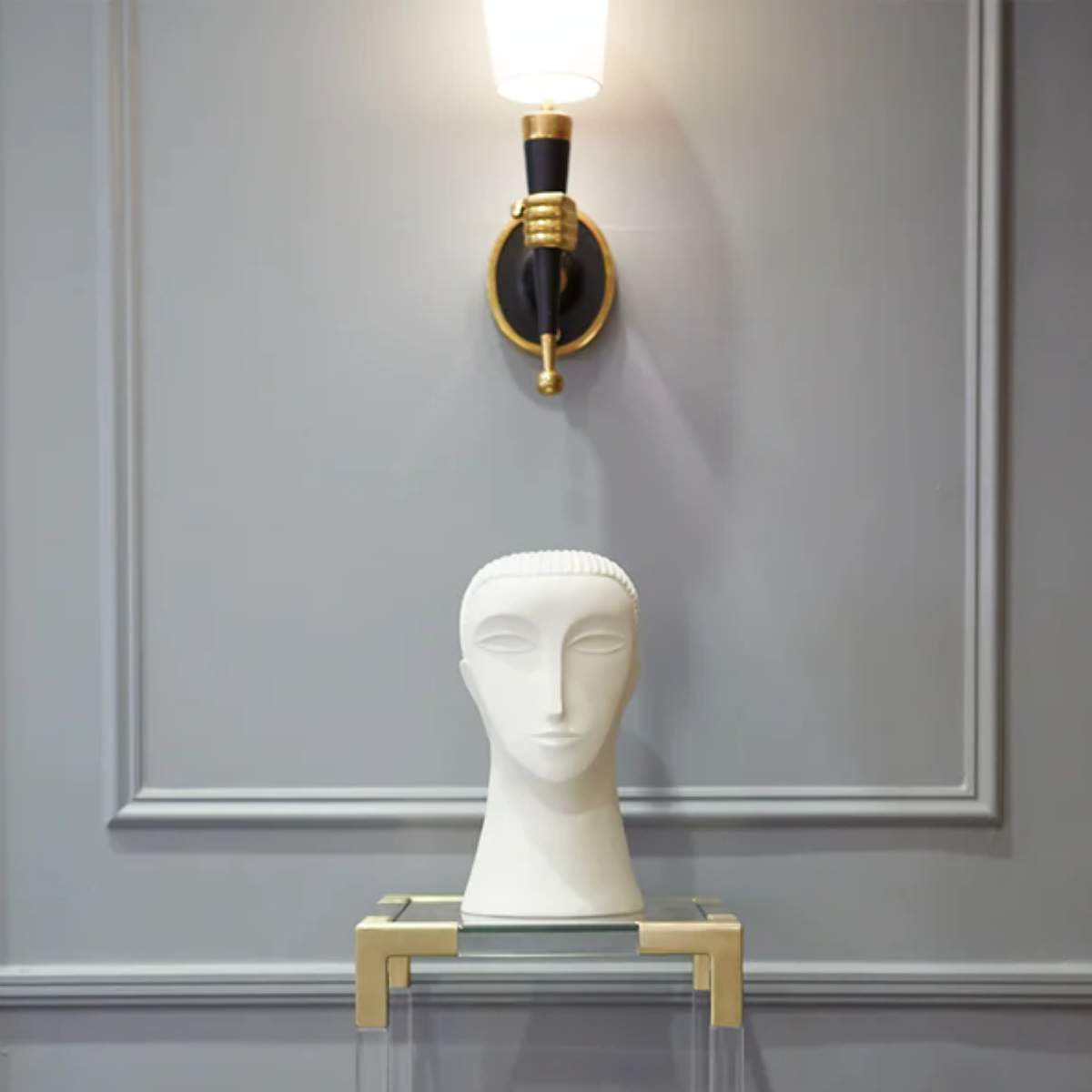 Jonathan Adler Brass Hand Sconce
