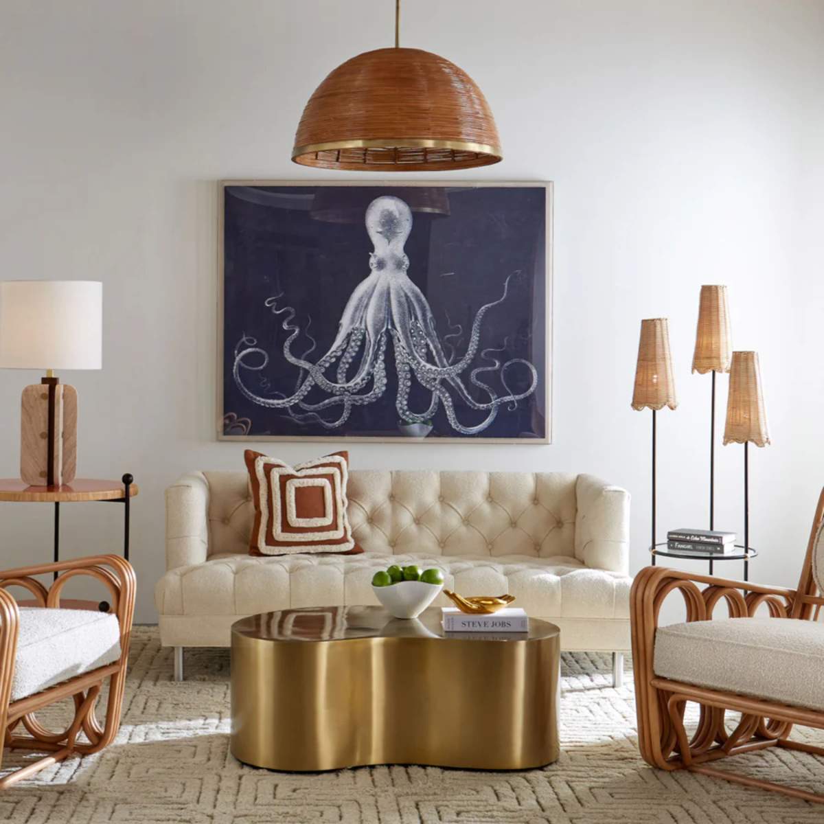 Jonathan Adler Brass Kidney Large Table
