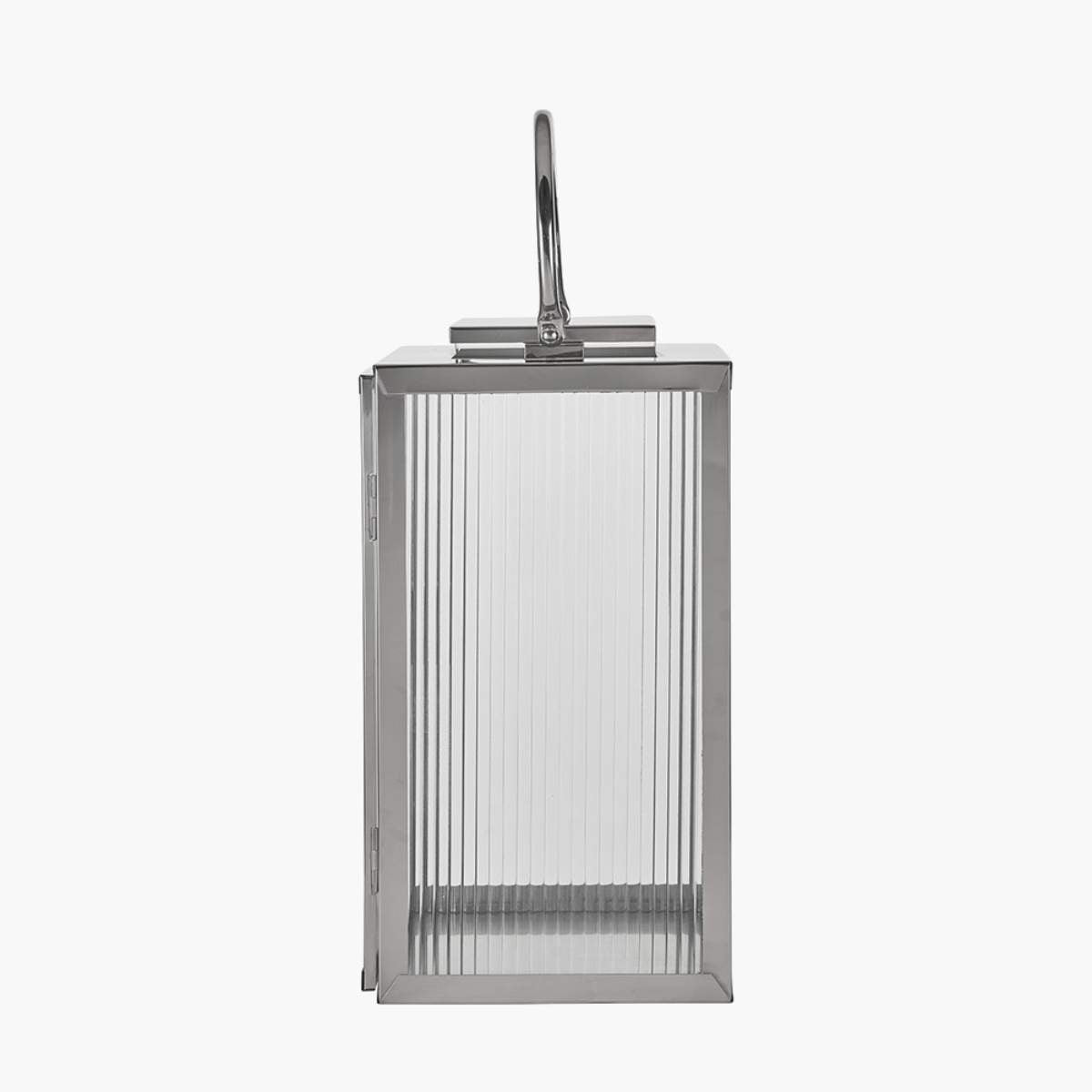 Pacific Lifestyle Brass Metal and Smoked Glass Panelled Hurricane