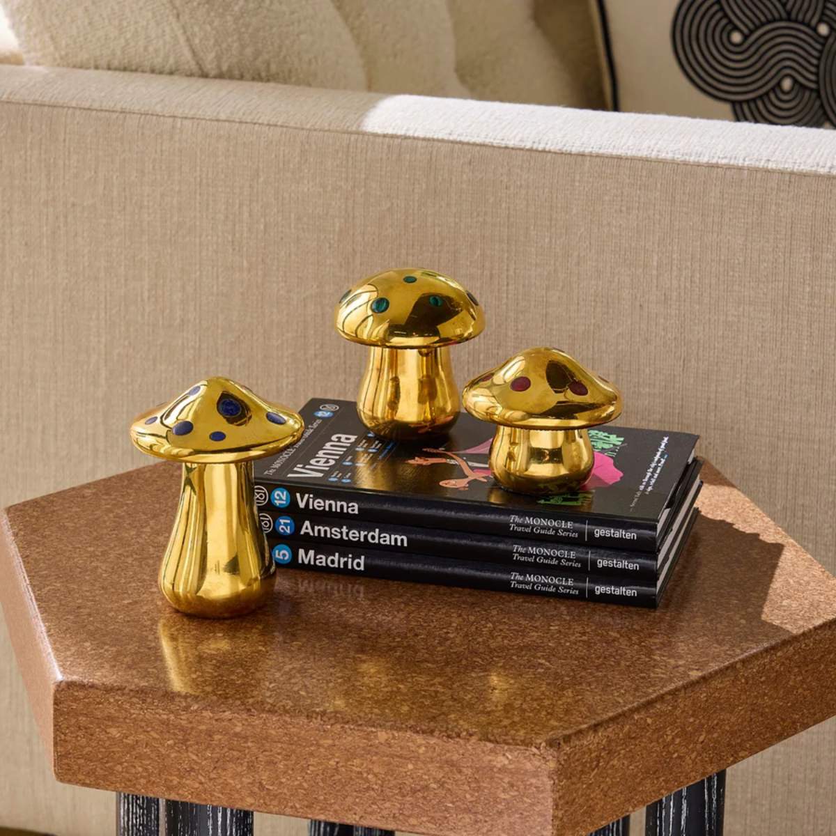 Jonathan Adler Brass Mushroom Box Small