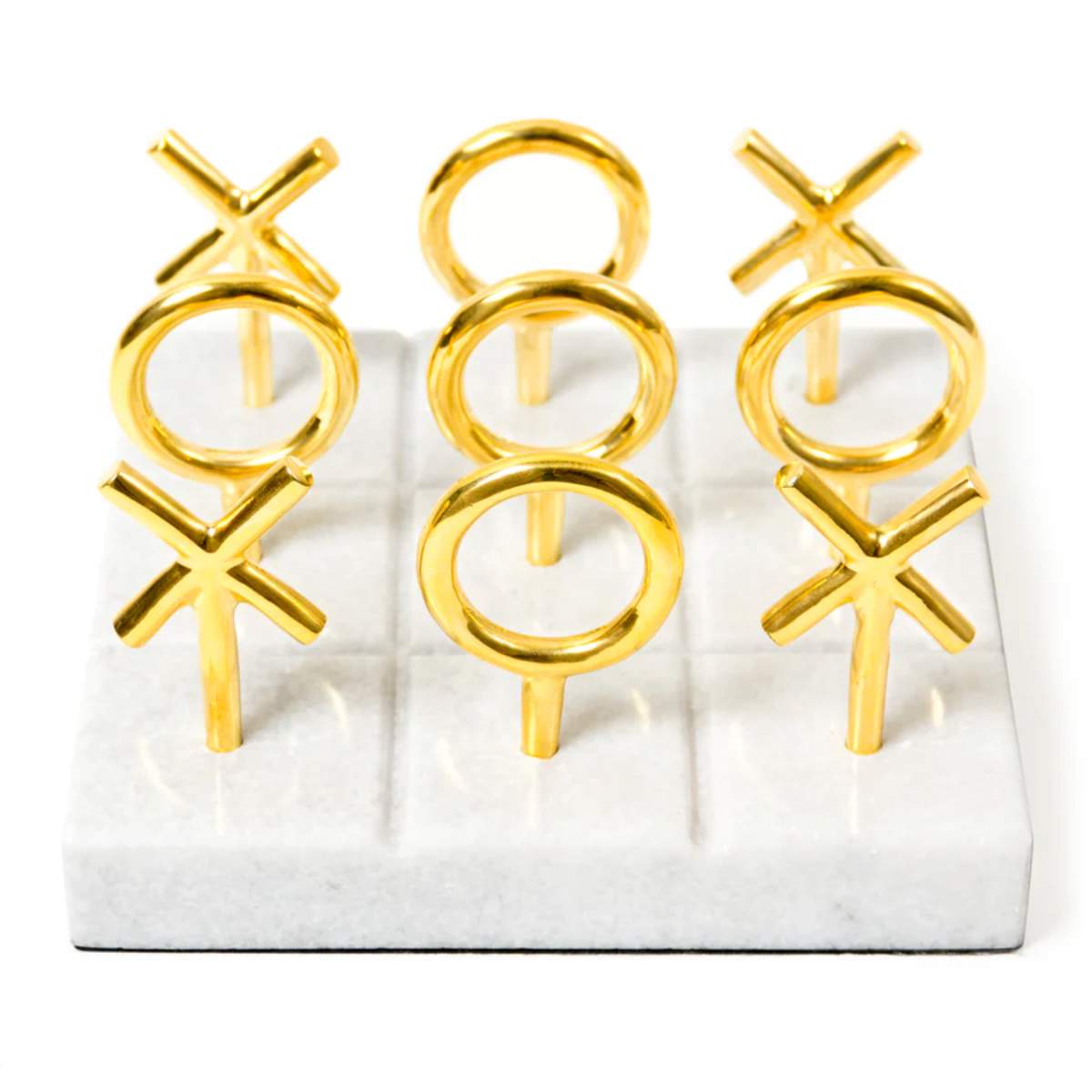 Jonathan Adler Brass Tic-Tac-Toe Set