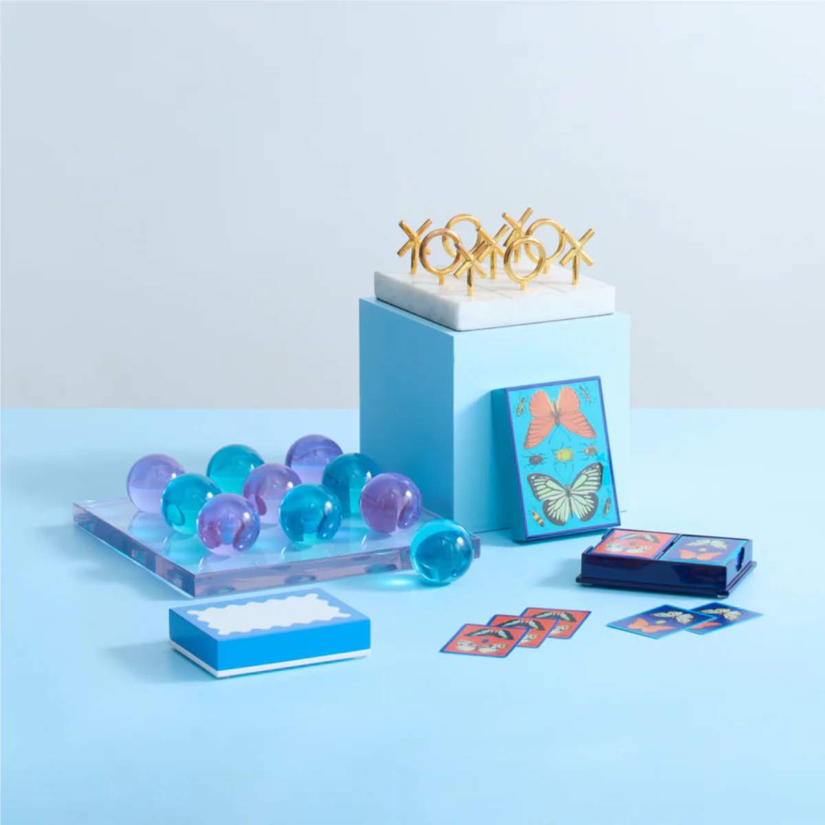 Jonathan Adler Brass Tic-Tac-Toe Set
