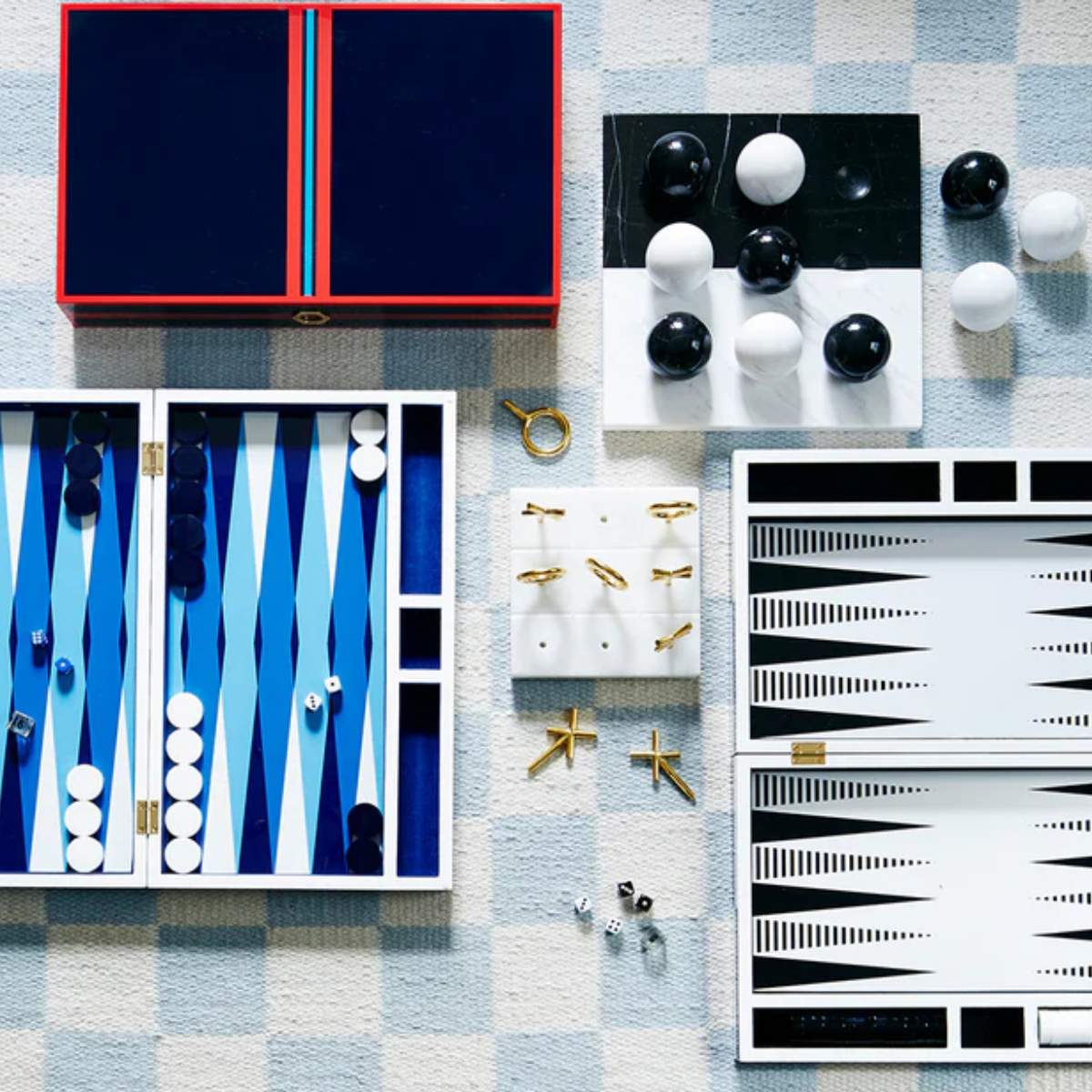 Jonathan Adler Brass Tic-Tac-Toe Set