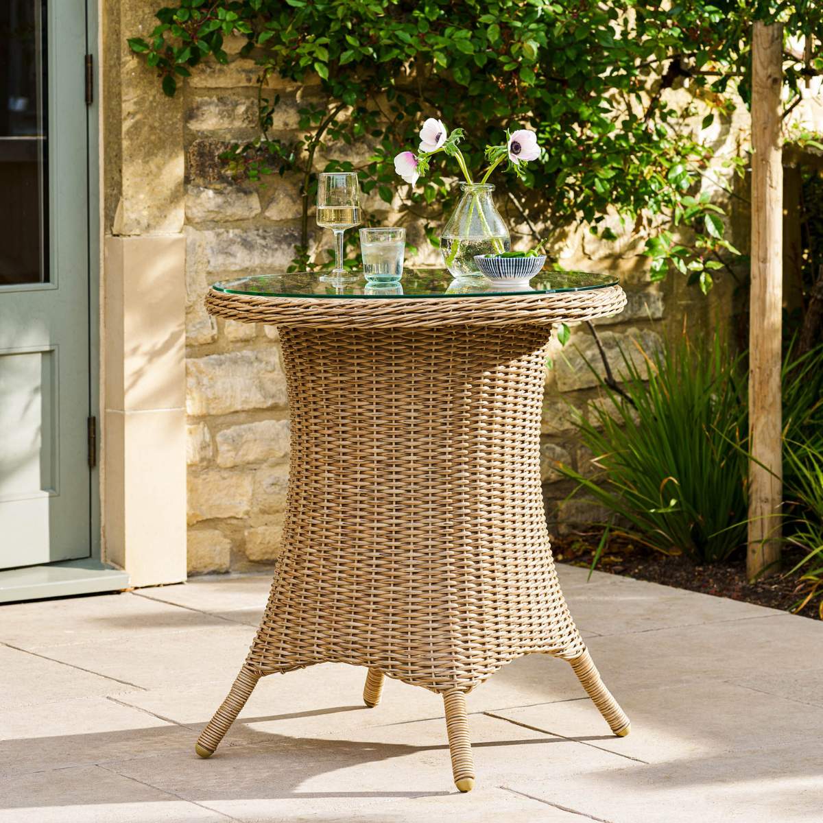 Garden Trading Brayford Bistro Set Dark Natural
