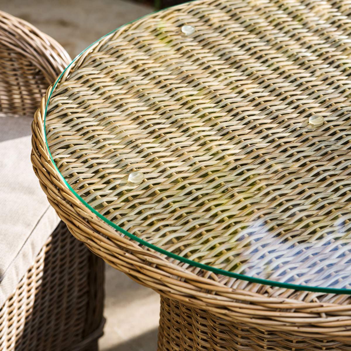Garden Trading Brayford Bistro Set Dark Natural