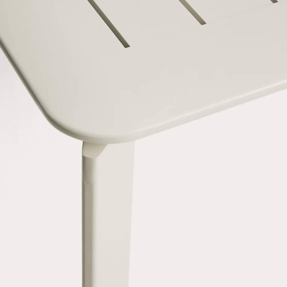 Kave Home Brela green extendable aluminium table 205(287) x 100cm