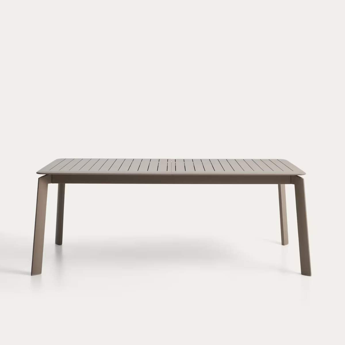 Kave Home Brela green extendable aluminium table 205(287) x 100cm