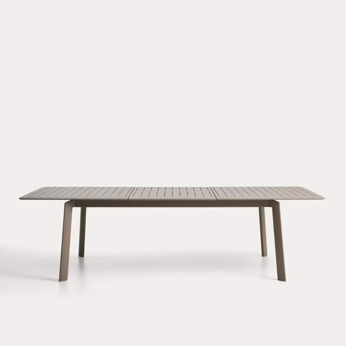 Kave Home Brela green extendable aluminium table 205(287) x 100cm