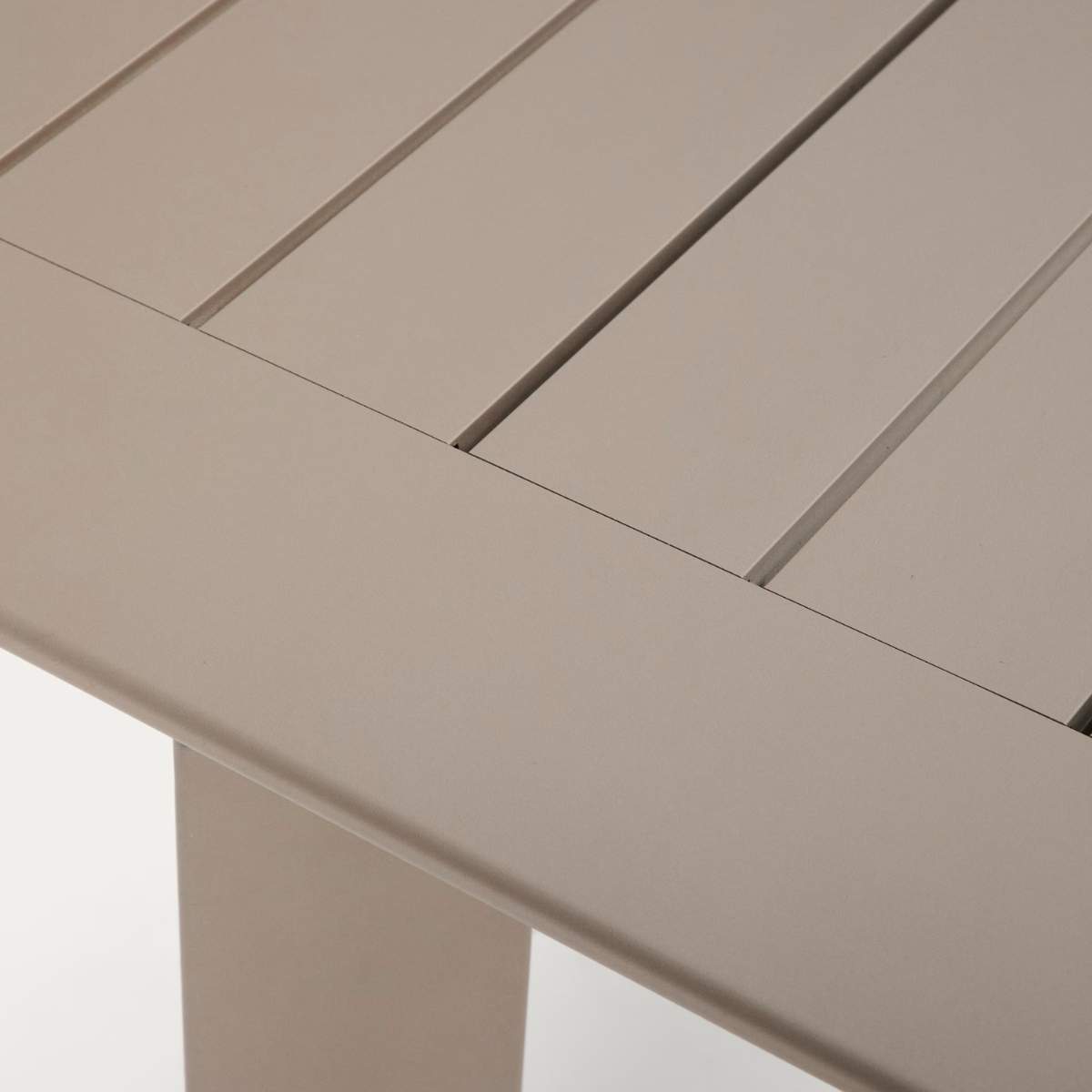 Kave Home Brela green extendable aluminium table 205(287) x 100cm