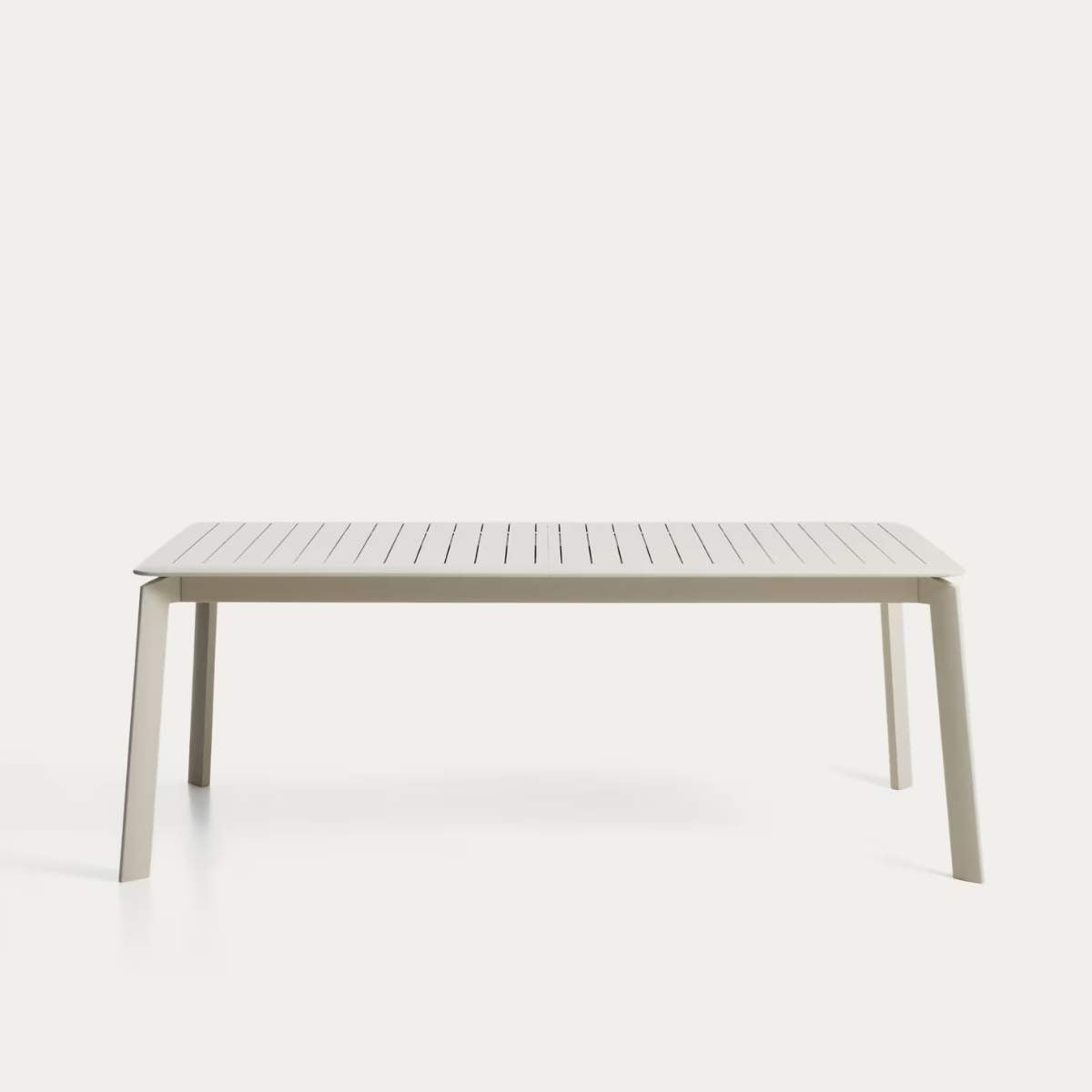 Kave Home Brela green extendable aluminium table 205(287) x 100cm