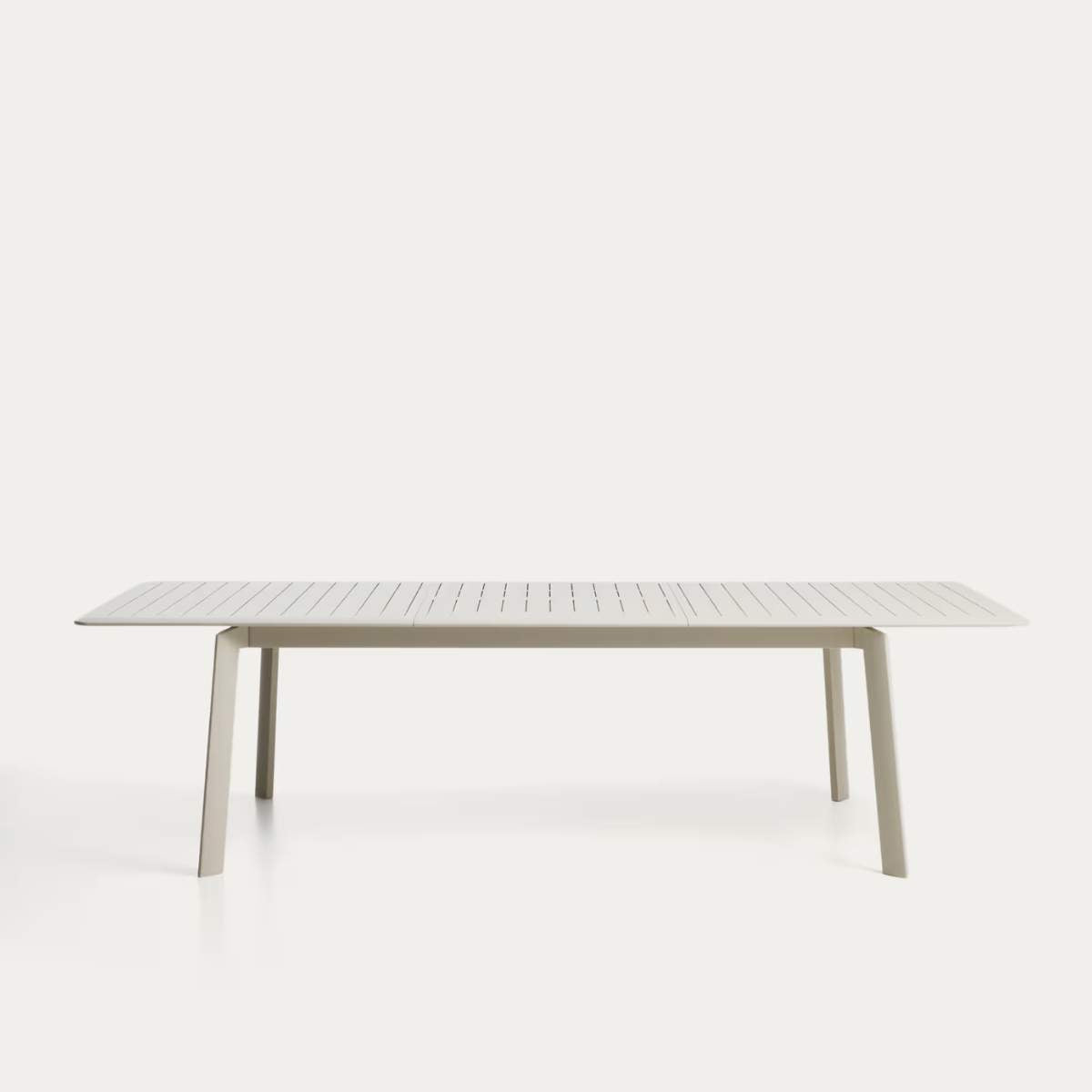 Kave Home Brela green extendable aluminium table 205(287) x 100cm